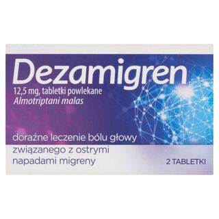 Dezamigren 12,5 mg 2 tabletki