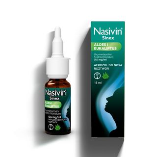 Nasivin Sinex Aloes i Eukaliptus 500 µg/ml 15 ml