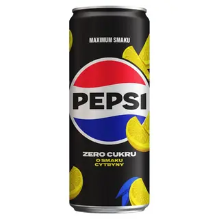 Pepsi-Cola Zero cukru Napój gazowany typu cola o smaku cytryny 330 ml