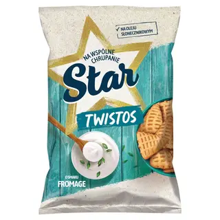 Star Twistos Przekąski ziemniaczane o smaku fromage śmietan.-cebul. 70g