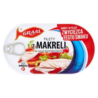 Graal Filety z makreli w sosie pomidorowym 170 g