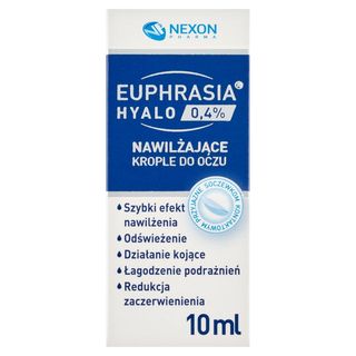 Euphrasia Hyalo 0,4 % Nawilżające krople do oczu 10 ml