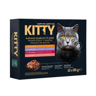 Kitty Karma mokra dla kota kawałki szarpane w sosie 12x85 g