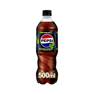 Pepsi Zero Lima Refresco de Cola sin Azúcar sabor a Lima Botella 500ml