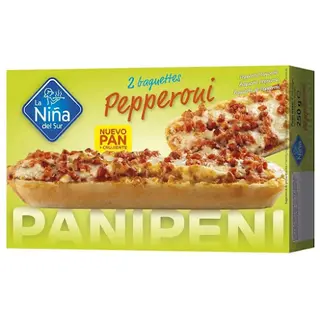 BAGUETE LA NIÑA DEL SUR PEPPERONI 2UN 250G
