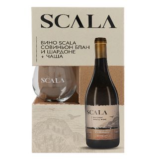 SCALA Бяло вино + чаша 1 БР / 38956438
