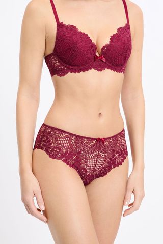SUCCESS Braga culotte de encaje BURDEOS GRANATE 40