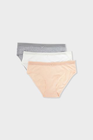 YASMINE LACE Set de 3 braguitas de algodó y encaje MULTIcolor XL