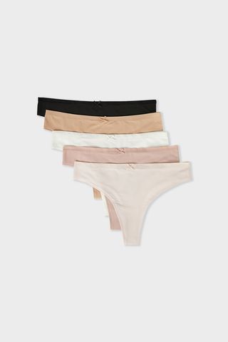 JACK MICRO Set de 5 tangas de microfibra MULTIcolor S