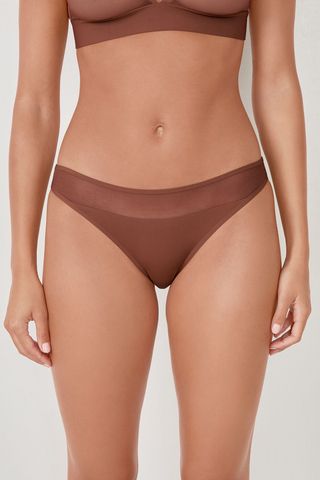 PURE MESH Braguita de malla MARRÓN XL