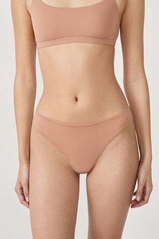PURE SOFT Tanga de microfibra BLUSH L