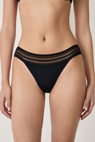 AURA Braguitas de encaje NEGRO 40