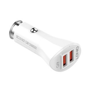 Auto punjač Ldnio C511Q Micro Dual QC 3.0 bijeli