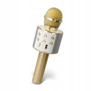 Mikrofon za karaoke Setty BM-100 Bluetooth microphone with speaker gold GSM273839