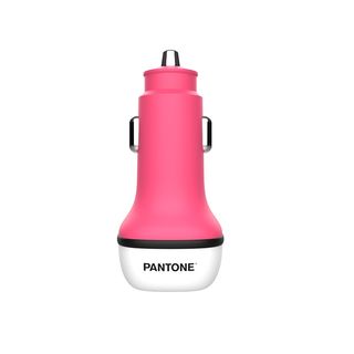 Punjač za auto XO Pantone PT-PDDC05 38W Pink PD QC 1x USB, 1x USB-C GSM177139
