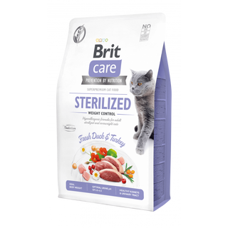 Brit Care Sans Céréales Urinary Contrôle du Poids Pour Chat Stérilisé 2 KG