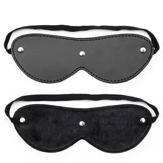 Latetobed Bdsm Line Fur Blindfold With 3 Rivets (8436615000425)