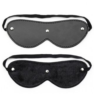 Latetobed Bdsm Line Fur Blindfold With 3 Rivets (8436615000425)