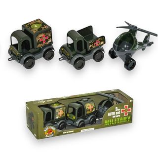 Набір Машинок Tigres 3 Шт. Kid Cars Sport Військовий - [1139994]