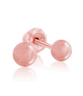 Inverness Pendiente 11C-R Bola Rosa Dorado 4 Mm 8434048390397