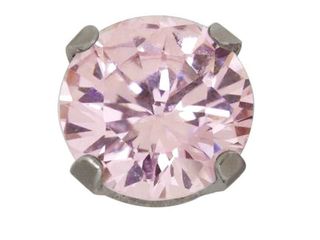 Inverness Pendiente Titanio 593C Solitario Rosa 8434048167470