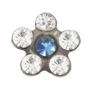 Pendientes Inverness 119C Acero Flor Na Azul 8434048071937