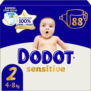 Fraldas Sensitive 4-8kg T2 Dodot (emb. 88 un)