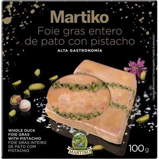 Foie Gras Entero De Pato Con Pistacho Martiko, Tarrina 100 G