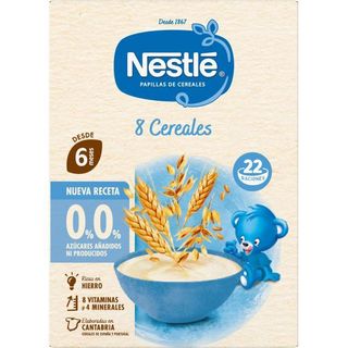 Papilla 8 Cereal 0%0% Nestlé, Caja 330 G