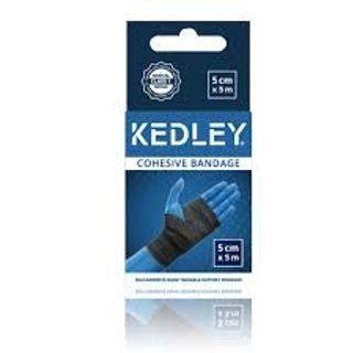 Kedley Black Cohesive Bandage, 5x5cm