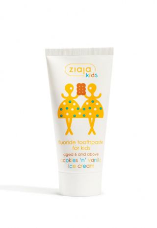 Ziaja Kids Dentifrice Cookies Et Creme Glacee A La Vanille Pour Les Enfants 6 Mois+ 50ml