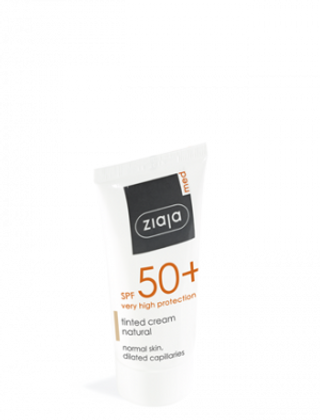 Ziaja Med Creme Solaire Teinte Naturelle Peaux Normal Spf50+ 50ml