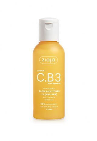 Ziaja Vitamine C,b3 Niacinamide Glow Toner Pour Visage (Aha+pha) Mutivitamin 120ml