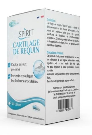 Spirit Pharma France Cartilage De Roquin 90 Gelules