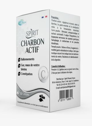 Spirit Pharma France Charbon Actif 30 Gelules