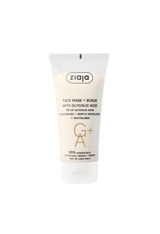 Ziaja Masque Et Gommage A L'acide Glycolic Pour Visage 55ml