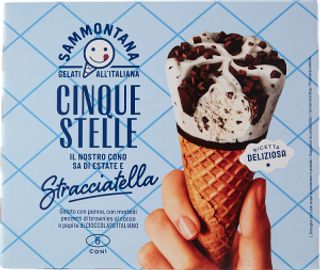 Sammontana Cinque Stelle Stracciatella 6 x 60 g