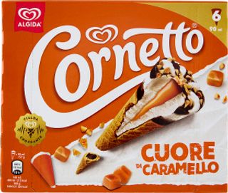 Cornetto Algida Cuore di Caramello 6 Gelati 342 g