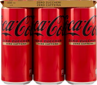 COCA COLA ZERO S/CAFFEINA LATTINA 6X33CL