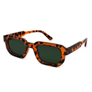 Lunettes de soleil écaille rectangulaires vintage