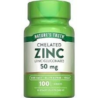 Natures Aid Zinc Gluconate Vegan Tablets, 100 Count