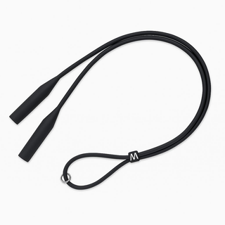 Chainette de lunettes Silicone Élégante Noire