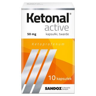 Ketonal Active 50 mg Kapsułki twarde 10 sztuk