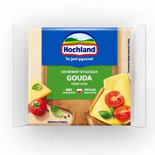 Hochland Ser kremowy Gouda w plastrach 130 g