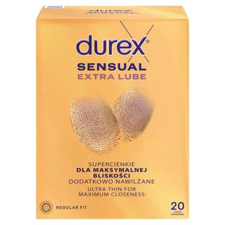 Durex Sensual Extra Lube Prezerwatywy 20 sztuk