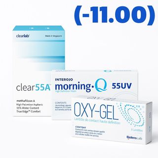 2 lentilles (-11.00)