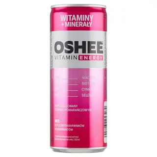 Oshee Vitamin Energy Napój gazowany o smaku pomarańczowym 250 ml