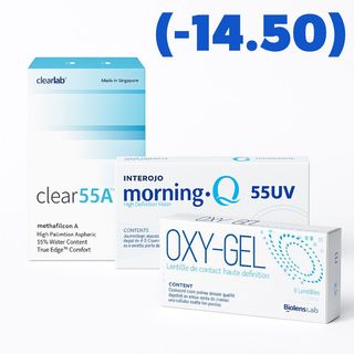 2 lentilles (-14.50)