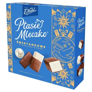 E. Wedel Ptasie mleczko śmietankowe w czekoladzie mlecznej 340 g