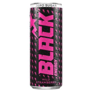 Black Energy Zero Sugar Wild Strawberry Carbonated energy drink 250 ml